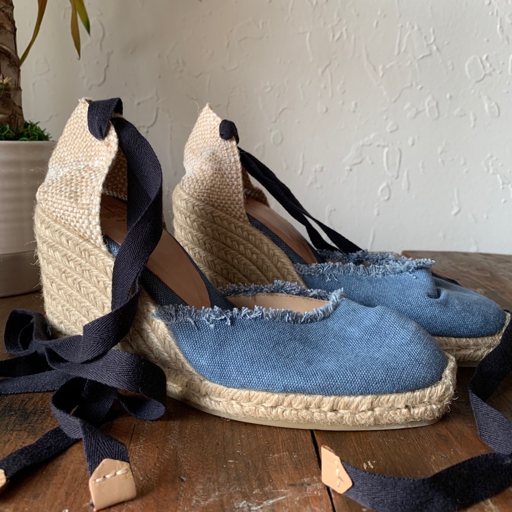 Saks 5th Ave Castañer Carina denim espadrilles 7